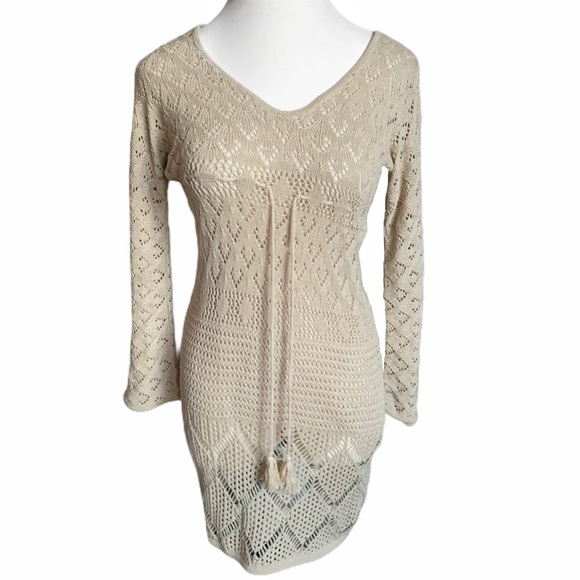 Malea Knit Cream Dress - Picture 3 of 8